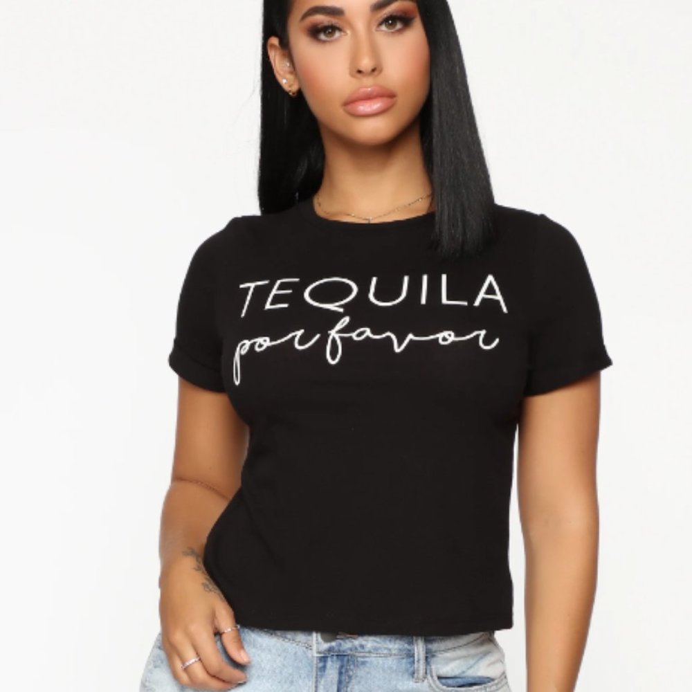 Tequila Porfavor Top - Black